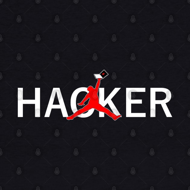 Hacker w/ Tech Logo by djax120